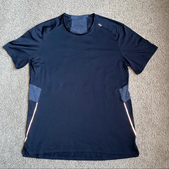 Lululemon Fast & Free Short Sleeve Sz M In Black / Obsidian - Picture 6 of 8